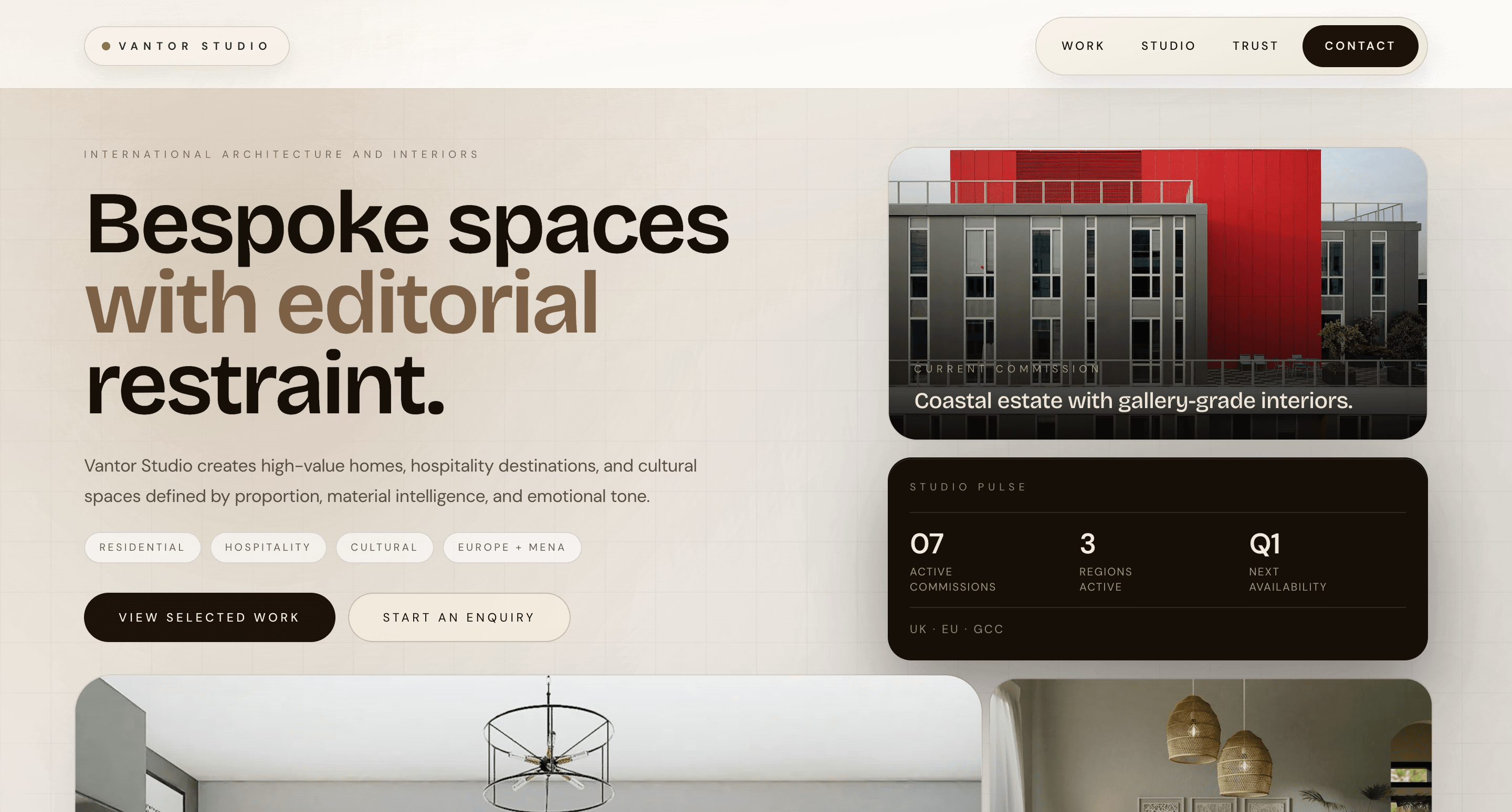 Architecture firm demo website preview